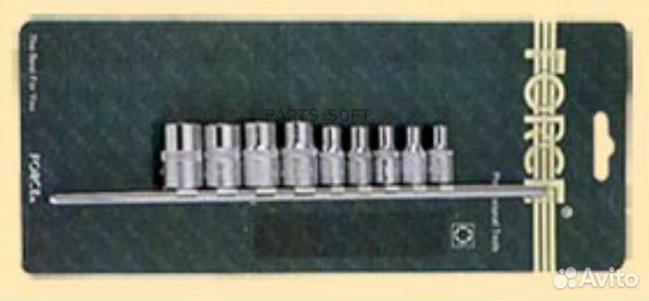 Force 3092 Набор головок 3/8 Е10-Е14, 1/4Е4-Е8 на