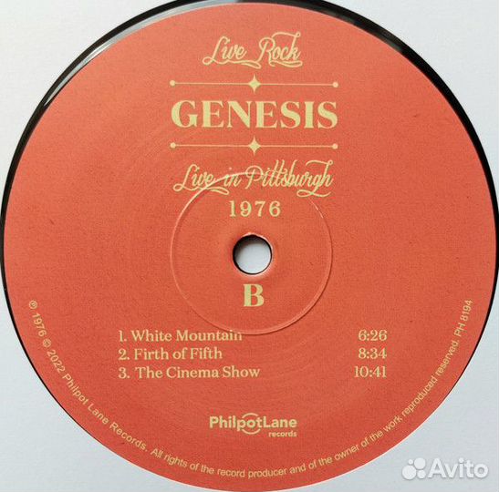 Виниловая пластинка genesis - live IN pittsburgh 1976 (LP)