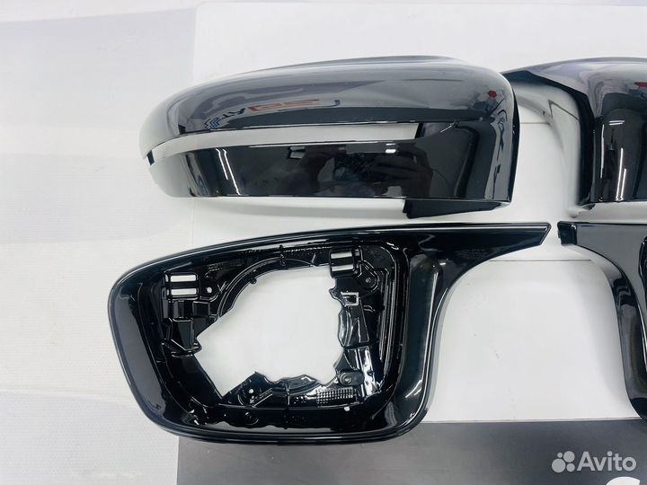 Накладки зеркал BMW G30 М5 стиль черный глянец
