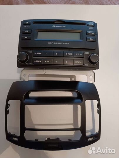 Магнитола и рамка hyundai elantra hd 2008