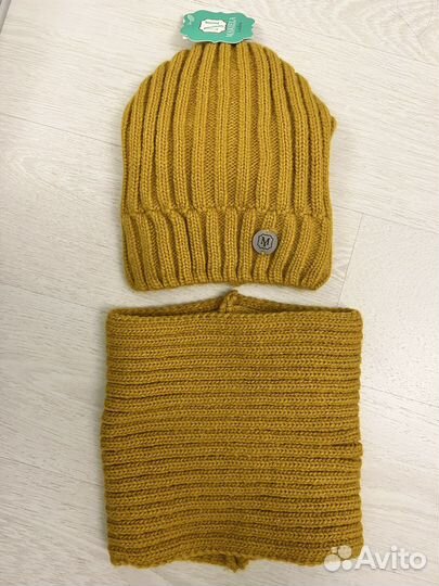 Комплект шапка снуд (шерсть флис)