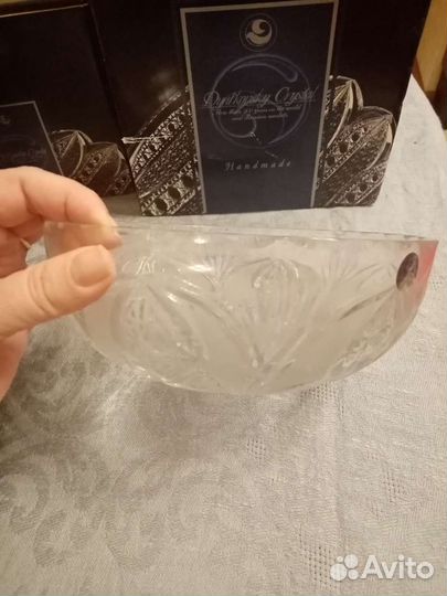 Ваза для фруктов хрусталь новая, в коробке