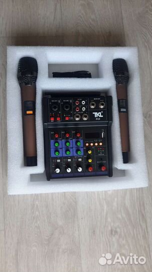 Микшерный пульт FX + USB + BT + 2 микрофона