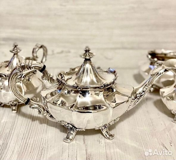 Чайный сервиз 1949 года с посеребрением