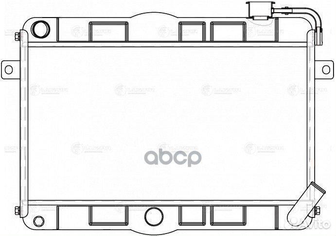 Радиатор охл. Лада 2121 Нива (паяный, алюм.) LR