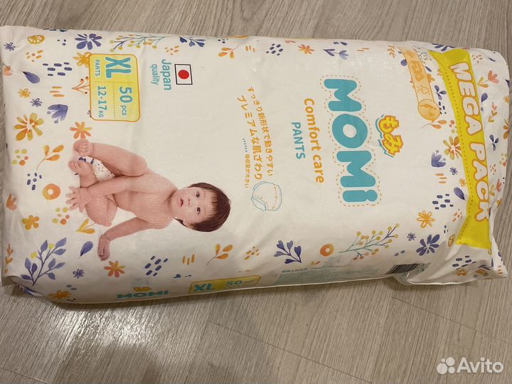 Подгузники трусики Momi Xl 12-17 kg 50 шт