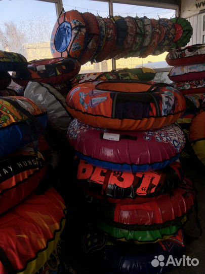 Плюшки, ватрушки, надувные санки