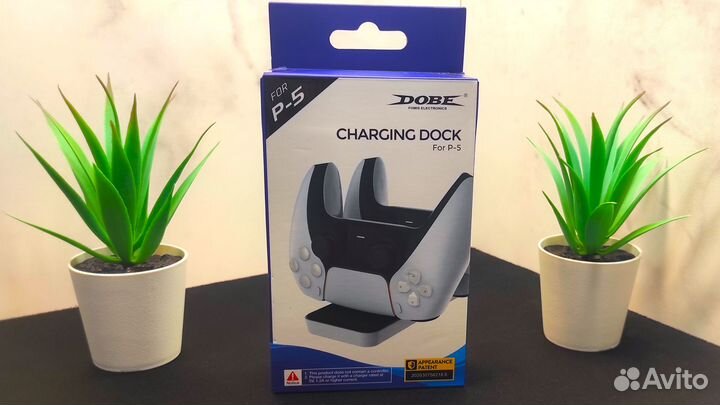 Зарядная станция для 2-x геймпадов PS5