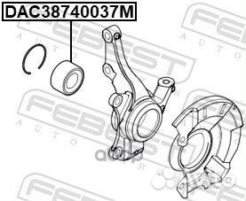 Подшипник ступицы hyundai solaris 17- пер. DAC3