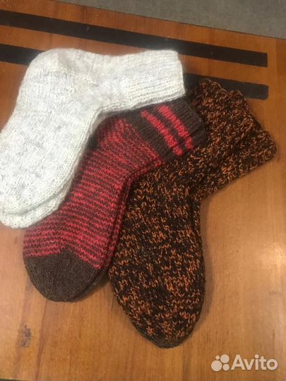 Носки зимние вязаные
