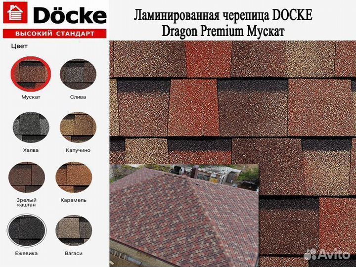 Мягкая кровля Docke Dragon Premium