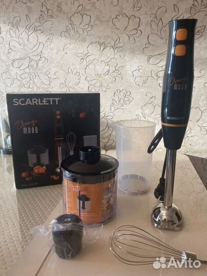 Блендер погружной scarlett новый 900 Вт