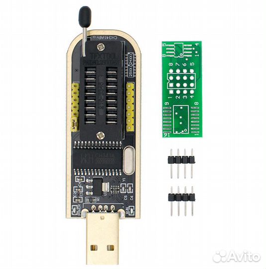 Программатор ch341a + прищепка
