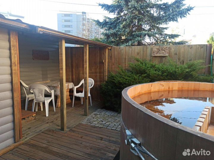 Русская баня на дровах и японская баня чан