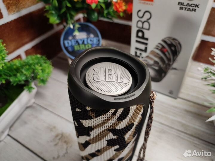 Блютуз колонка JBL Flip 5 GG Black Star Оригинал