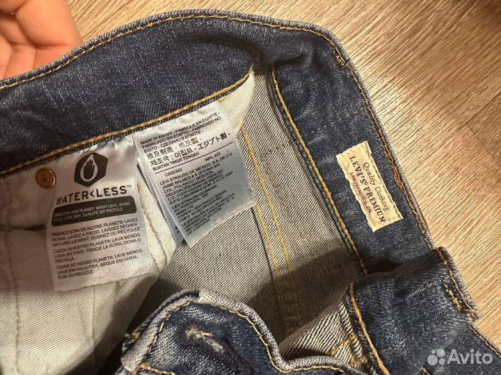 Джинсы Levi's 514 W32 L32 (р 48) оригинал синие