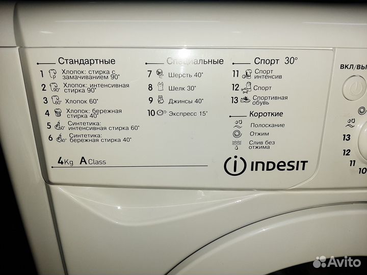 Новая стиральная машина Indesit узкая