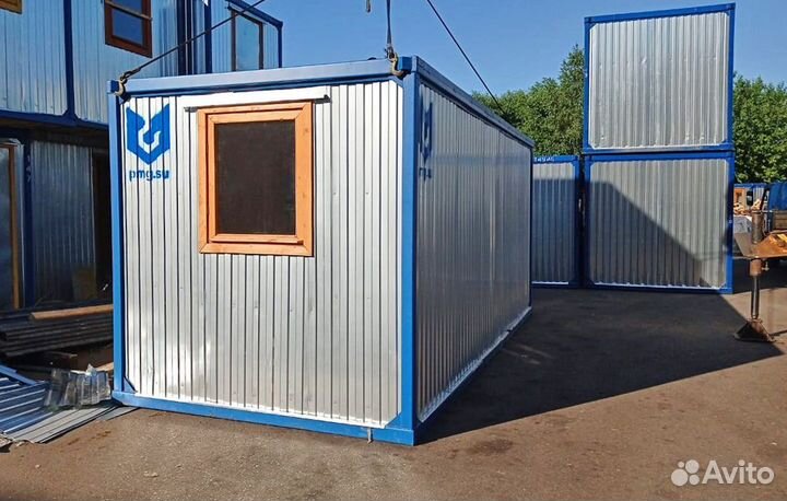 Бытовка торцевая с тамбуром