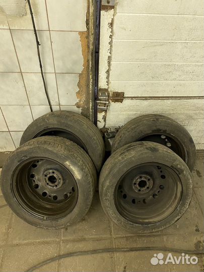 Dunlop 195 55 r15 на дисках ковка в сборе
