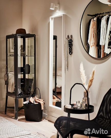 Зеркало Нисседаль 40х150 белый Икеа