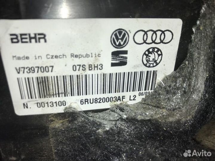 Корпус отопителя в сборе Volkswagen Polo седан