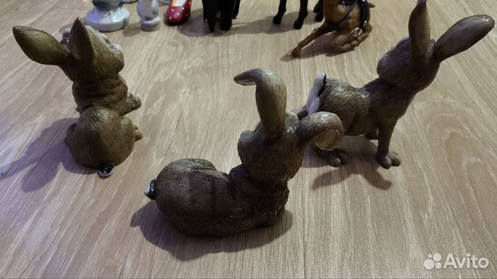 Керамические Кролики Освальд, Рекс и Багс (Англия)