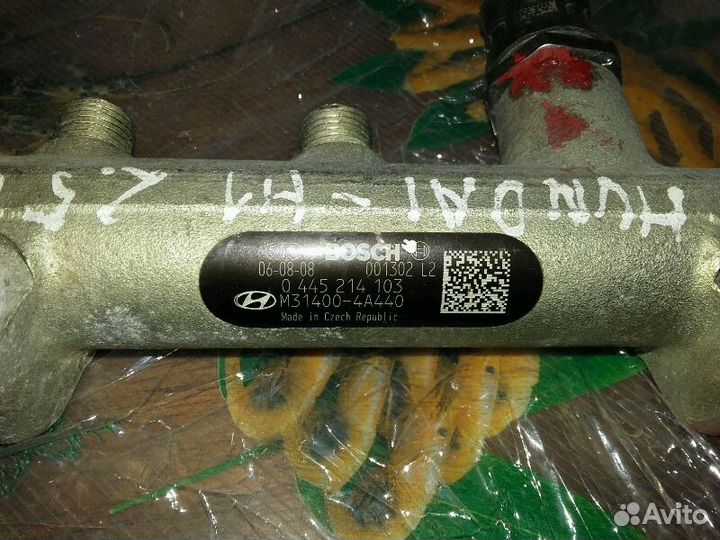 Топливная рейка с датчиками. crdi. Hyandai H-1.170