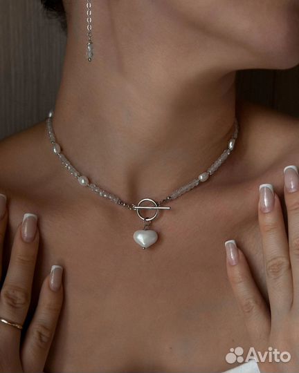 Бижутерия серьги и колье