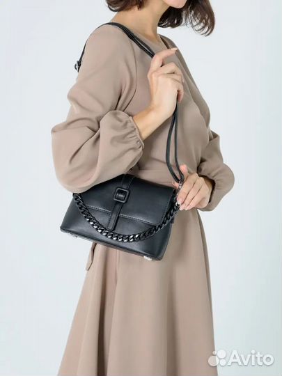 Сумка женская новая черная через плечо
