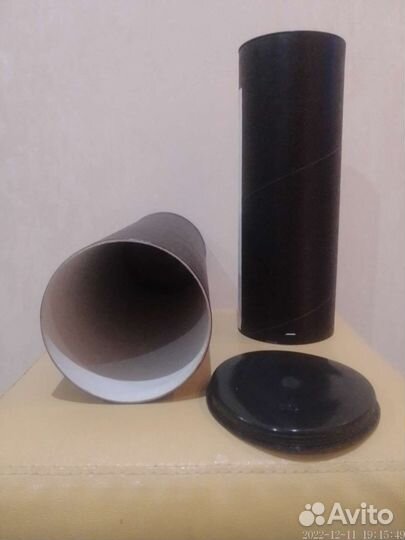 Тубус картон/ пластик