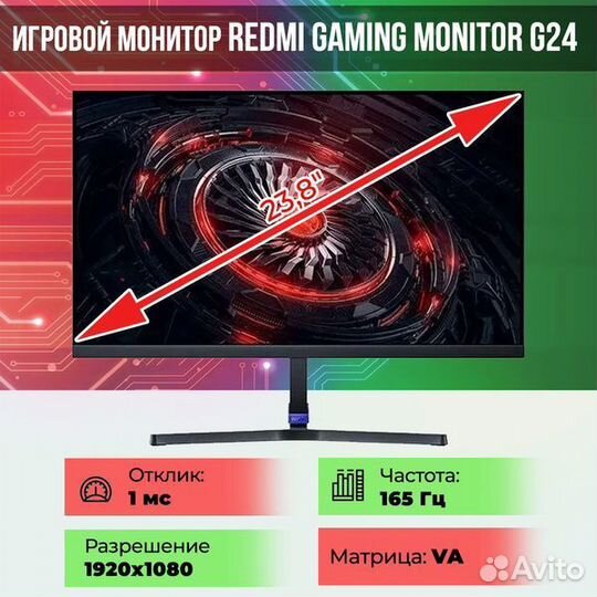 Монитор Xiaomi Redmi Display G24 23,8
