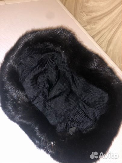 Берет женский зимний норковый