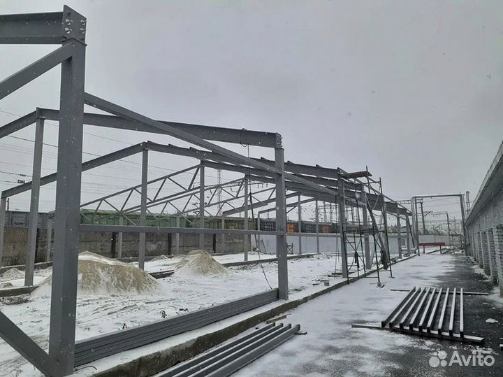 Каркасный ангар под ключ