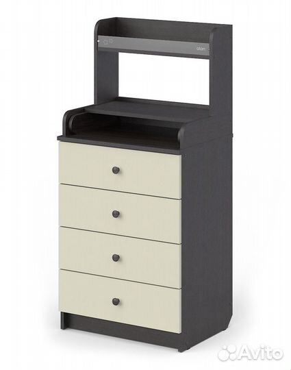 Комод пеленальный Сириус 60К4 лдсп полка Венге/Сл