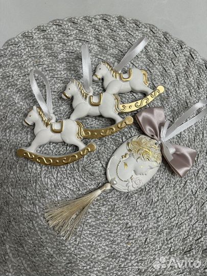 Новогодние елочные игрушки ручной работы