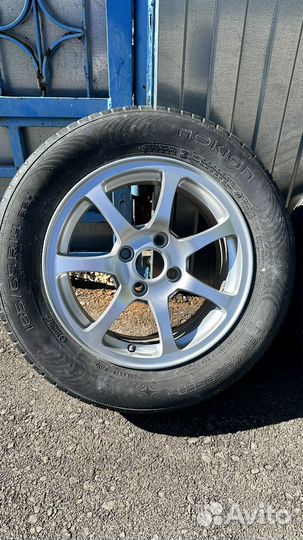 Кованные диски R14 RTex 4x100 на хороших шинах