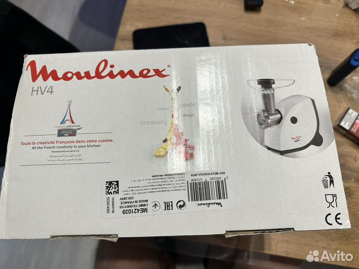Мясорубка moulinex hv4