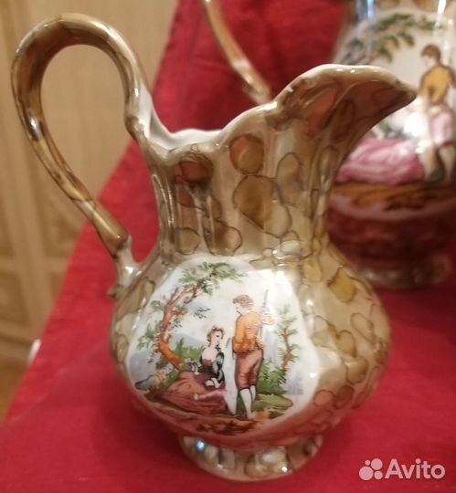 Сервиз чайно-кофейный с галантными сценами.винтаж