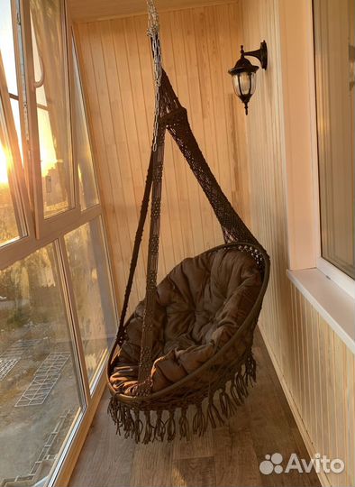 Качели подвесные с подушкой