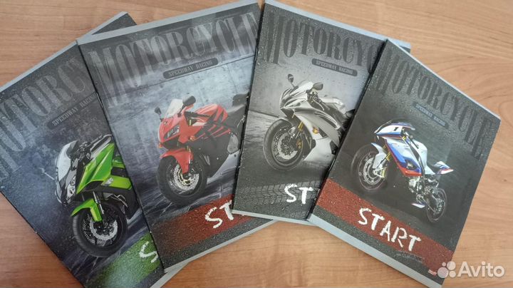 4 штуки Тетрадь 48 листов, линейка 