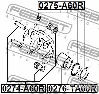 Поршень суппорта тормозного заднего