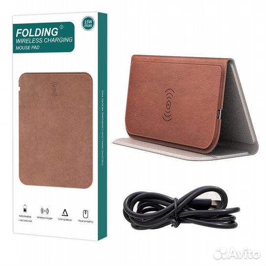 Новый Коврик для мыши с зарядкой для телефона