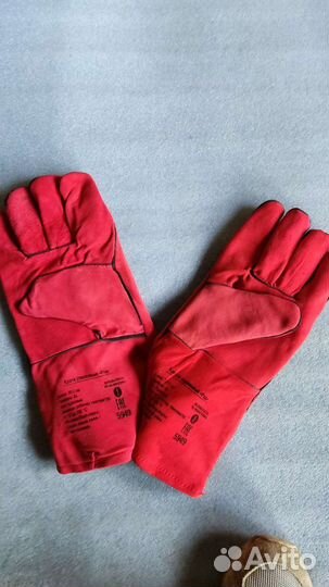 Спилковые краги Foxweld Рэд