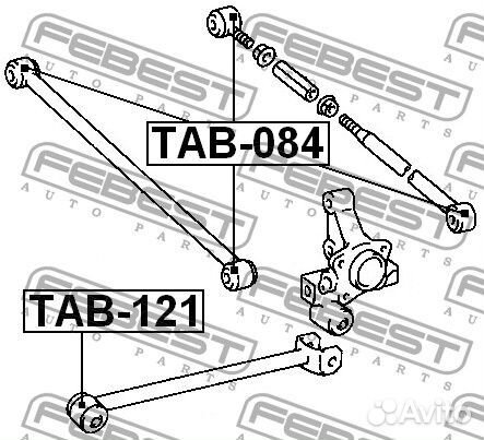 Сайлентблок заднего поперечного рычага