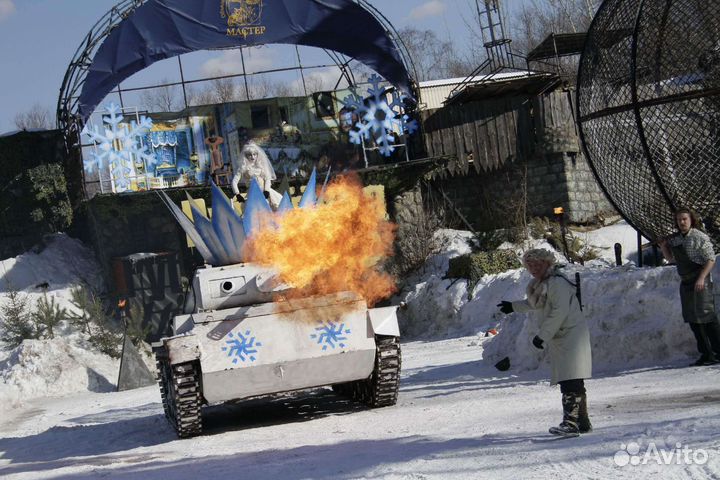 Крутое шоу каскадёров Масленица Блин Джедая