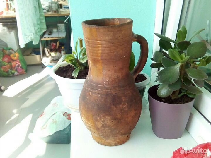 Старинная крынка кувшин махотка