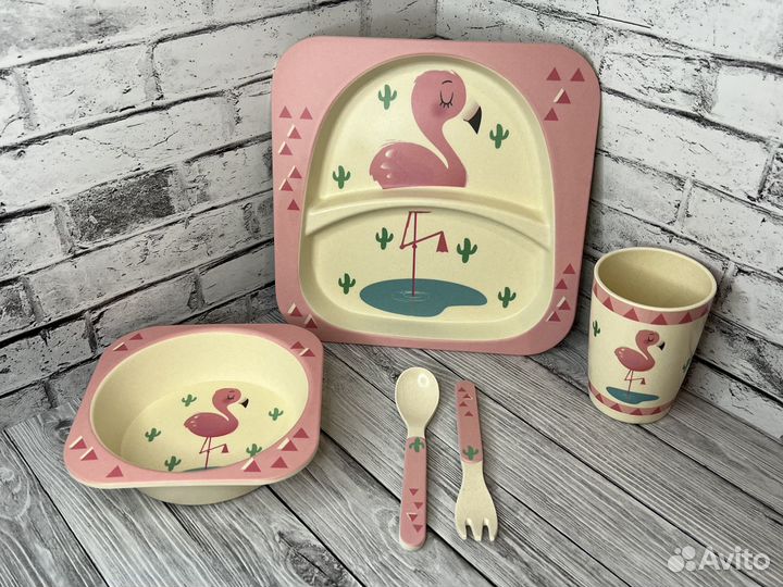 Детская посуда из бамбука