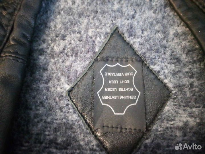 Мужской берет кожаный