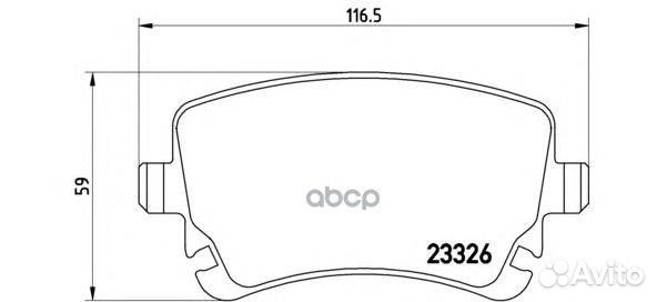 Колодки торм.зад. P85076 Brembo