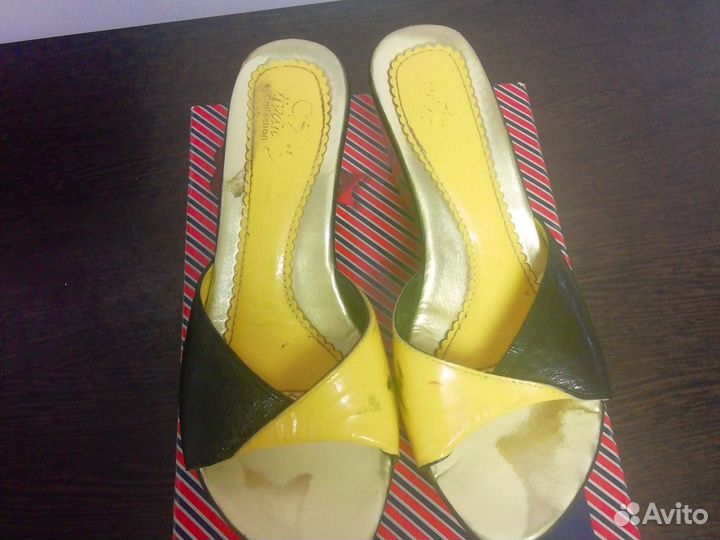 Туфли /шлепки двухцветные